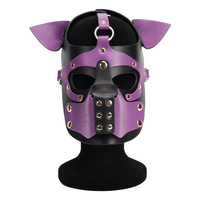 Nouveau Masque Facial Adulte, Jouet Sexuel, Jouet Alternatif SM, Jeu de Rôle, Flirt, Masque Tête de Chien, Coiffe
