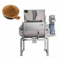 Mélangeur de poudre sèche horizontal à double hélice en acier inoxydable, équipement de mélange industriel