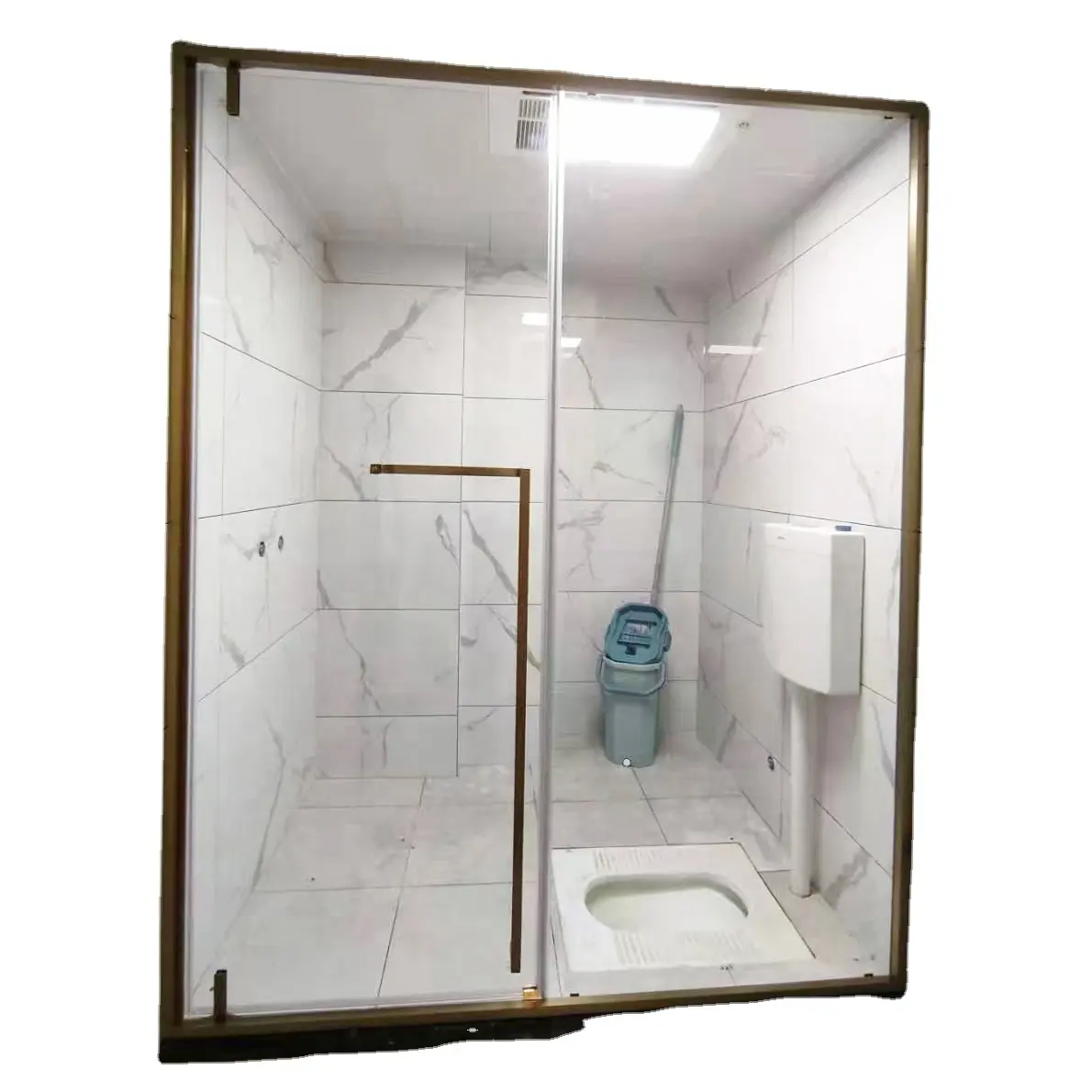 ที่มีคุณภาพสูงสีดำอลูมิเนียมกรอบห้องน้ำกระจกบานเลื่อนตู้อาบน้ำประตู/ห้องอาบน้ำ
