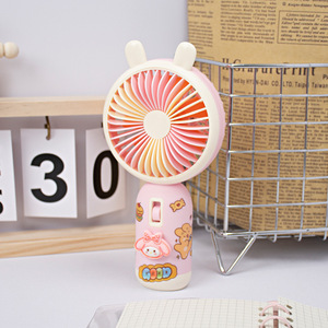 Mini ventilador portátil recargable con batería, ventilador de escritorio USB con diseño bonito para uso en interiores y exteriores - Product Image 2