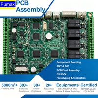 Servicio de ensamblaje de PCB y PCBA multicapa mixta SMT THT, compatible con RoHS, para pruebas piloto de placas de control industrial llave en mano.