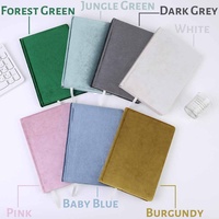 Vente en gros A5 carnet de notes en velours, Journal déchiré, Lay Flat Ivory Bullet Pages en pointillés Reliure à coudre disponible pour impression personnalisée