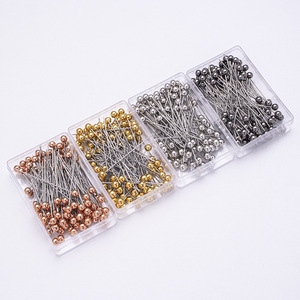 Alfileres de Costura de Alta Calidad, 100 Piezas/caja, Agujas de Colores, Alfileres Rectos al por Mayor, Alfileres de Perla - Product Image 3