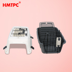 กระเป๋าใส่สัตว์เลี้ยง HMTPC ขนาดเล็ก ทำจากพลาสติก สำหรับแมว พร้อมช่องระบายอากาศและประตู สำหรับการเดินทาง - Product Image 3