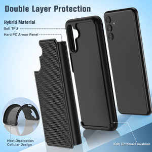 Cover protettiva per cellulare resistente a doppio strato resistente agli urti robusta con retro strutturato antiscivolo per <span class=keywords><strong>custodia</strong></span> Samsung <span class=keywords><strong>Galaxy</strong></span> <span class=keywords><strong>A13</strong></span> 5G - Product Image 2