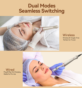 Stylo de micro-aiguilletage sans fil OEM ODM <span class=keywords><strong>Dr</strong></span> <span class=keywords><strong>Pen</strong></span> <span class=keywords><strong>E30</strong></span>, 5 niveaux de vitesse réglables, profondeur d'aiguille ajustable pour le visage et le corps, usage domestique - Product Image 5