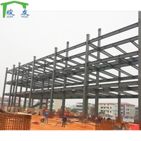 Bâtiments commerciaux et bureaux préfabriqués multi-étages en structure acier légère à faible coût, personnalisés, marque JY-STEEL, garantie 1 an