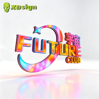 Lettres 3D personnalisées étanches IPx7, couleur magique, LED, télécommande Bluetooth, signalisation publicitaire extérieure, décoration de voiture