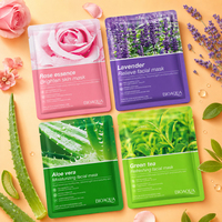 Masque facial hydratant BIOAOUA aux extraits de plantes : Aloès, Rose, Lavande, Kiwi, Fraise