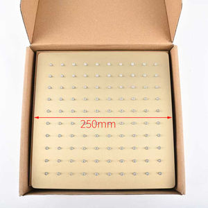 Modern Rain <b>Shower</b> Head High Pressure Water Saving 304 Stainless Steel Brush Gold Bathroom 10 Inches <b>Shower</b> Head - Product Image 2
