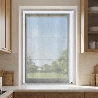 Échantillons Gratuits – Moustiquaires Modernes en Polyester pour Fenêtres, Profilés en Aluminium Sur Mesure, Moustiquaires Plissées Coulissantes Anti-Insectes