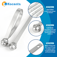 Sceau de sécurité rond en fer blanc anti-effraction à usage unique pour conteneurs, remorques, camions, voies ferrées, pipelines, vannes et fret - Vente en gros