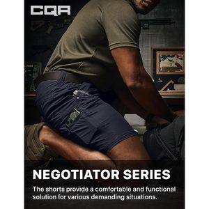 Custom Men's Flex Cargo Shorts Lightweight Water Resistant Stretch Quick Dry Golf Work Shorts Multi Pocket Tactical Outdoor Wear - Product Image 5