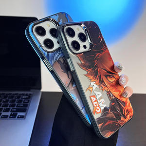 Étui <span class=keywords><strong>de</strong></span> protection électroplaqué Tanjiro pour iPhone 17 16 15 14 13 12 11 Pro Max 6 Plus 8 Plus Plus Modèles, emballé, échantillon gratuit - Product Image 5