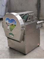 KR Coupe-Légumes Multifonction en Acier Inoxydable 220V, Machine à Couper les Légumes-Feuilles pour Pommes de Terre, Carottes, Persil, Épinards