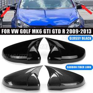 2X Coques de rétroviseurs latéraux pour Volkswagen pour VW pour Golf MK6 GTI GTD R 2009-2013, coques de rétroviseurs additionnelles - Product Image 1