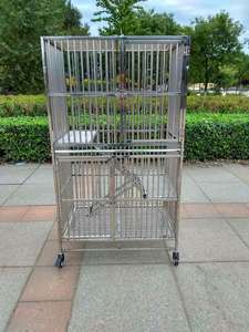 Большая трехслойная клетка для кошек из нержавеющей стали 201, прочная, экологичная, с рисунком животных, для использования в больницах и выставках. - Product Image 6