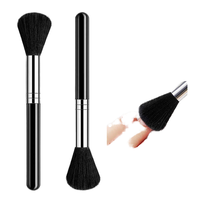 Brosse à poussière pour ongles, tête bionique large, épaisse, antirouille, pour le nettoyage des poudres d'art des ongles