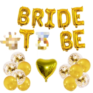 Matrimonio palloncino arco decorazioni per addio al celibato Set di palloncini per matrimoni sposa per essere Decor con forma di anello di diamanti per la festa - Product Image 6