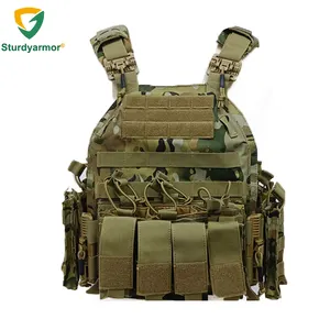 Sturdyarmor Tactical Gear Lightweight Laser Cut Molle Quick Release Multicam 1000D Oxford Fabric Tactical Vest Plate Carrier