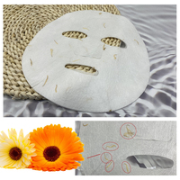 Masque facial à pétales de fleurs en fibre de lyocell, livraison gratuite, 65gsm, soin pour la peau, masque à base d'herbes chinoises