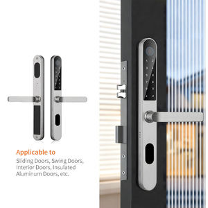 Cerradura Inteligente para Puerta con Video WiFi Tuya, Cámara Impermeable IP68, Cerradura Digital con Huella Dactilar para Exteriores con <span class=keywords><strong>Timbre</strong></span> Integrado - Product Image 4