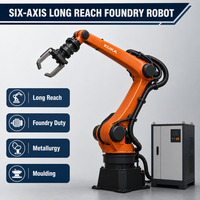 Robot articulé à six axes à long bras, charge utile de 120 kg, portée de 2701 mm, pour fonderie et métallurgie, à vendre directement de l'usine, OEM ODM