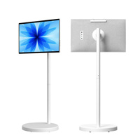 Moniteur tactile LCD intelligent portable blanc 27 pouces avec mode jeu pour ordinateur portable/tablette - HDTV 10 points 12V 4-6 heures