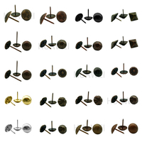 Clous décoratifs vintage œil de chat pour rembourrage, clous de canapé à tête dôme, épingles à tête métallique pour meubles en cuir souple, chaise et canapé