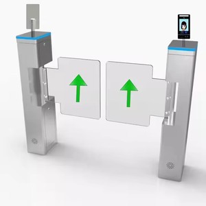 Tùy chỉnh truy cập turnstiles cổng với Nhận dạng khuôn mặt kiểm soát truy cập thẻ Swipe lối vào máy dọc Swing rào cản turnstile - Product Image 6
