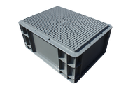 Caisse de rangement en plastique empilable, recyclable, certifiée CE, de haute qualité, à prix abordable, couleurs personnalisables, pour déménagement et stockage, en vente