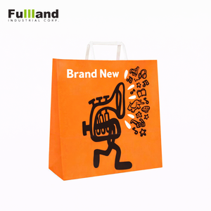 Venta directa de fábrica Bolsa de papel kraft marrón reutilizable La mejor calidad Bolsa de papel kraft para tiendas minoristas - Product Image 1