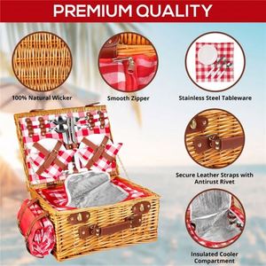 Cesta Aislante De Cerveza Picnic Personalizar Con Estilo Popular Suministros Para <span class=keywords><strong>La</strong></span> <span class=keywords><strong>Playa</strong></span> Tejida Paja Juego Moderno - Product Image 5