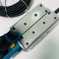Nouvelle machine à enfiler les câbles sans fil au lithium, automatique, pour fils électriques muraux, rechargeable, pour électricien