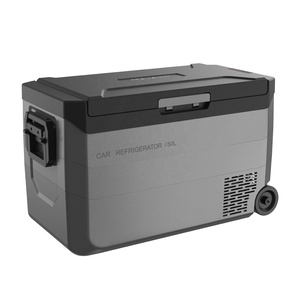 Fridge Car Compressor Compressor Car Fridge Refrigerator Portable 50L Mini Cooler Box Fridge Car Refrigerator With Compressor DC12/24V For Camping Caravan Recreational Vehicle