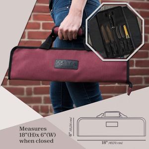 Échantillon gratuit : Étui de rangement pliable pour couteaux de voyage, étanche, robuste, avec fermeture éclair, pour outils et couteaux - Product Image 5
