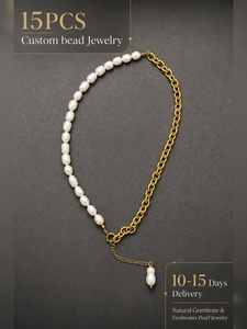 <span class=keywords><strong>Collana</strong></span> in Pietra Naturale con Perla Naturale per un Look Elegante, Gioielli Estivi <span class=keywords><strong>di</strong></span> Lusso, Ciondolo Artigianale con Perla Barocca - Product Image 1