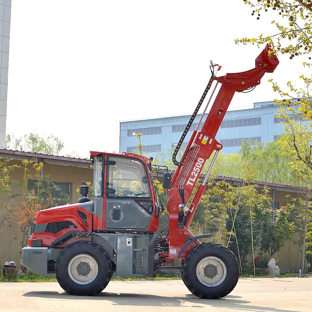 China Mini Teleskop Radlader Herstellung TL2500 kleine Ackers chlepper landwirtschaft liche Maschine