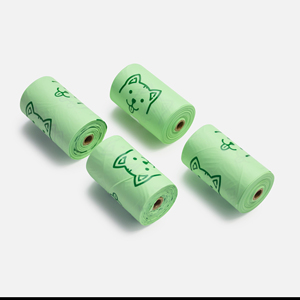 Custom Eco Friendly Biodegradable Cornstarch <b>Compostable</b> Dog Waste Poop <b>Bag</b> BPI Certified 15 Micron Thick Moderate Odor Control - Product Image 5