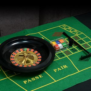 Ensemble de <span class=keywords><strong>jeu</strong></span> de casino Roue de <span class=keywords><strong>roulette</strong></span> de 10 pouces <span class=keywords><strong>Tapis</strong></span> de table de <span class=keywords><strong>jeu</strong></span> Texas Hold'em Balles de <span class=keywords><strong>roulette</strong></span> de 60 jetons Râteau Produit de machine à mélanger - Product Image 1