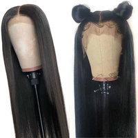 Wig Rambut Asli Manusia 100% Brazilian Raw Full Lace Front, Kepadatan 250, Wig Rambut Asli Manusia HD 13x6 13x4 Pre-Plucked Dengan Lace Transparan
