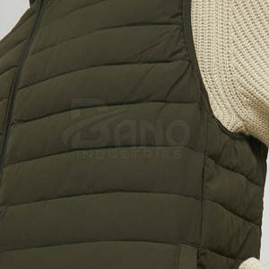 Top Vente Hiver Puffer Gilet Confortable Extérieur Laine Tissu 3D Motif Fait Pakistan Nylon Polyester Personnalisable Logo - Product Image 4