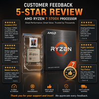 CPU AMD Ryzen 7 5700X 8 Core 16 Thread AM4 Socket Original Baru Berkinerja Tinggi