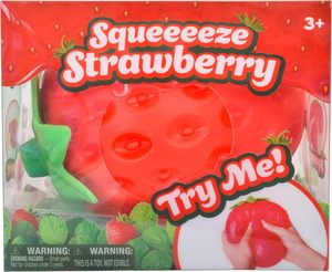 Squishy TPE/Silicone Extra <b>Large</b> Strawberry Gag <b>Gifts</b> Funny Adult Stress Ball ADHD Toy Holiday Decoration Color <b>Box</b> - Product Image 6