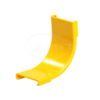 FCST-CR50-ERS90-CVR Chemin de câbles en fibre optique personnalisé 90 °   Support de plafond pour conduit optique en PVC et ABS, à courbure descendante