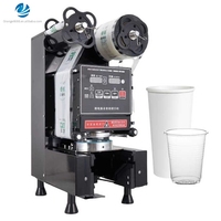 Machine à sceller pour boissons chaudes et froides commerciales, lait de soja, équipement pour thé au lait, scelleuse de gobelets en plastique