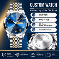 Montres pour hommes OEM 9970, étanches, avec aiguilles lumineuses, décontractées, pour affaires, mouvement à quartz, bracelet en acier inoxydable