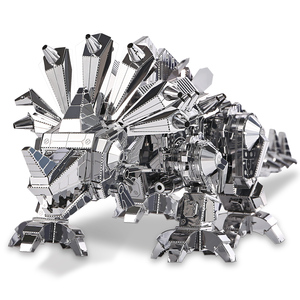 Robotime — Kits de modèle STEGO THE dinosaure, <span class=keywords><strong>Puzzle</strong></span> en métal <span class=keywords><strong>3D</strong></span> pour adultes et adolescents - Product Image 4