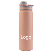 Bouteille isotherme réutilisable et durable avec poignée pliable en acier inoxydable pour événements sportifs d'équipe