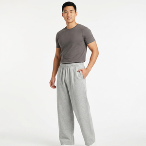 Pantalon de survêtement décontracté en coton biologique pour homme, à lacets, imprimé, respirant, écologique, pour la gym, été, personnalisable, vente en gros - Product Image 1